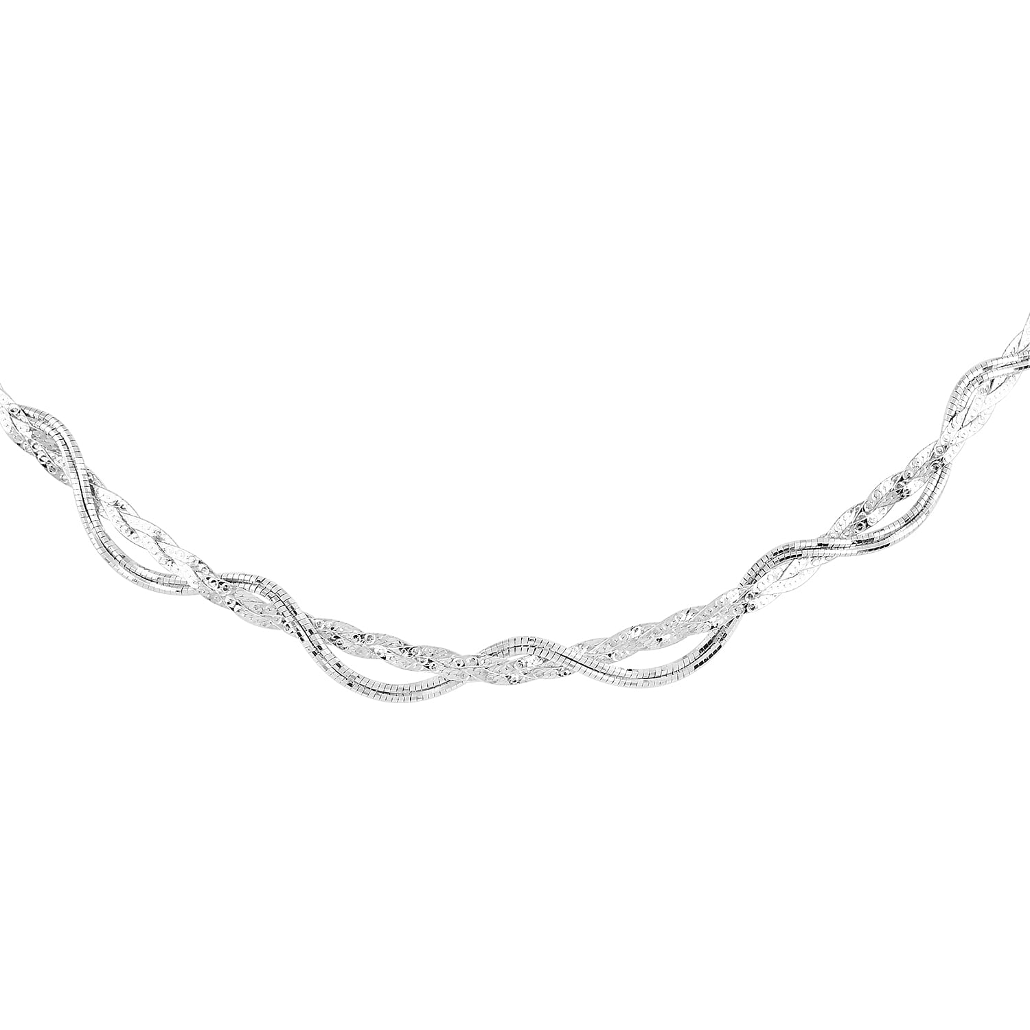 Sterling Silver 4.3mm Doubled Fancy Necklace 20 Inches 8.9 Grams