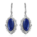 TLV African Malachite Solitaire Lever Back Earrings in Platinum Over Copper and Stainless Steel 8.85 ctw - Sticky add to cart bar