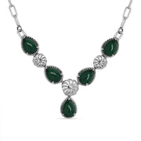 Karis Lapis Lazuli Necklace 18 Inches in Platinum Bond and Stainless Steel 7.50 ctw