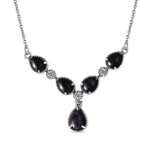 Blue Aventurine 6.40 ctw Necklace in Stainless Steel (18 Inches)