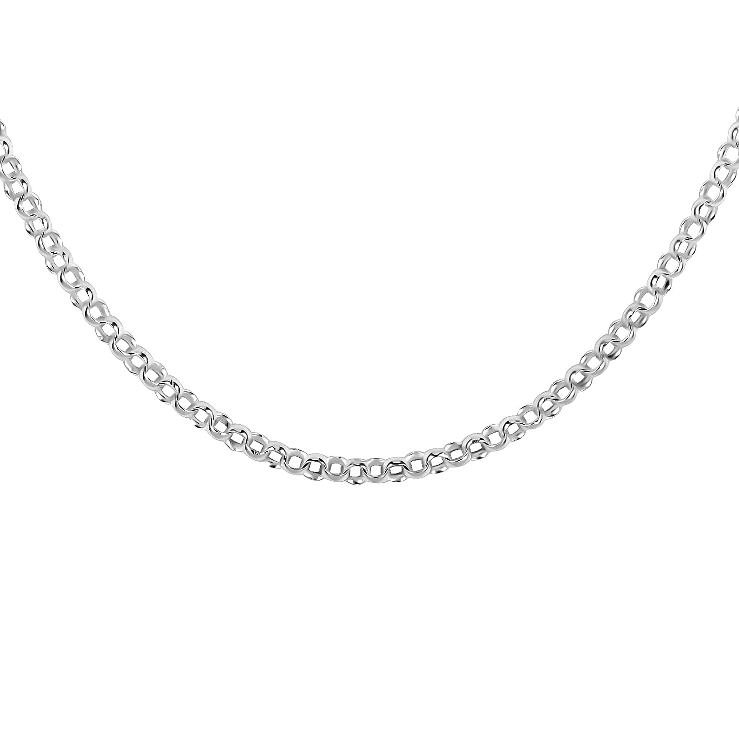 Italian Sterling Silver 1.2mm Rolo Chain 18 Inches 2.10 Grams