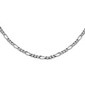 Italian Sterling Silver Figaro Chain Necklace 24 Inches 1.3mm 2.90 Grams - Sticky add to cart bar