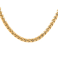 Ottoman Treasure 18K Yellow Gold 2.5mm Spiga Necklace 22 Inches 8.25 Grams
