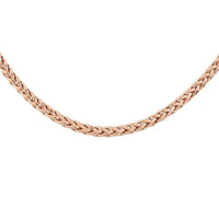 TLV OTTOMAN TREASURE 10K Yellow Gold 2.7mm Chevron Braided Necklace (22 Inches) (5.7 g)