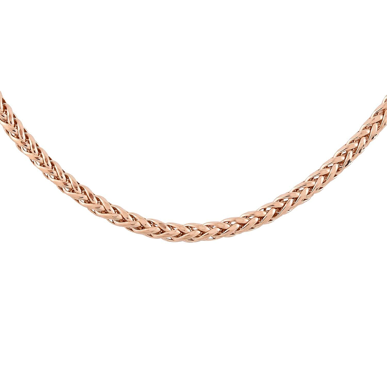 TLV OTTOMAN TREASURE 10K Yellow Gold 2.7mm Chevron Braided Necklace (22 Inches) (5.7 g) (1)