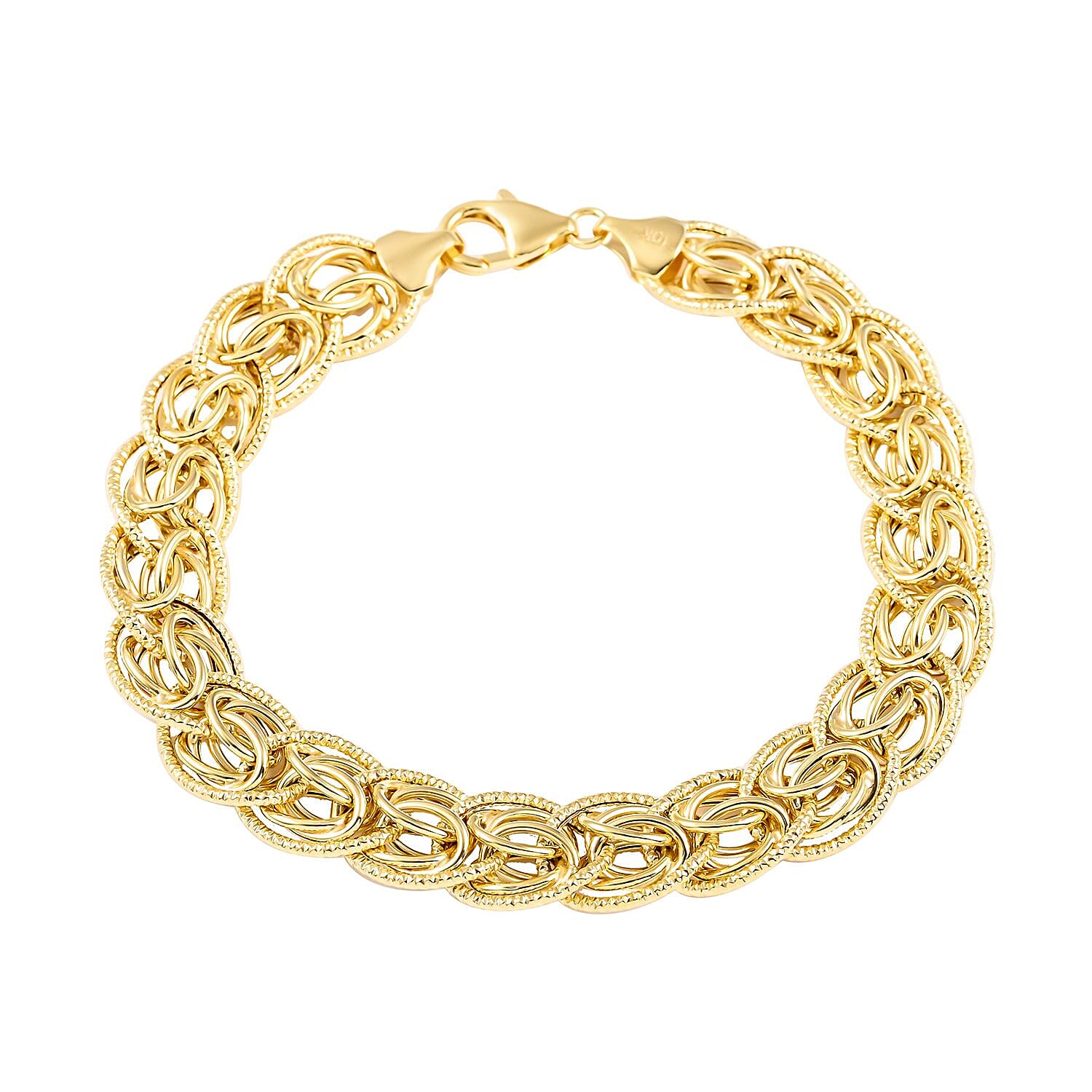 OTTOMAN TREASURE 10K Yellow Gold Byzantine Bracelet (7.50 In) 9.10 Grams