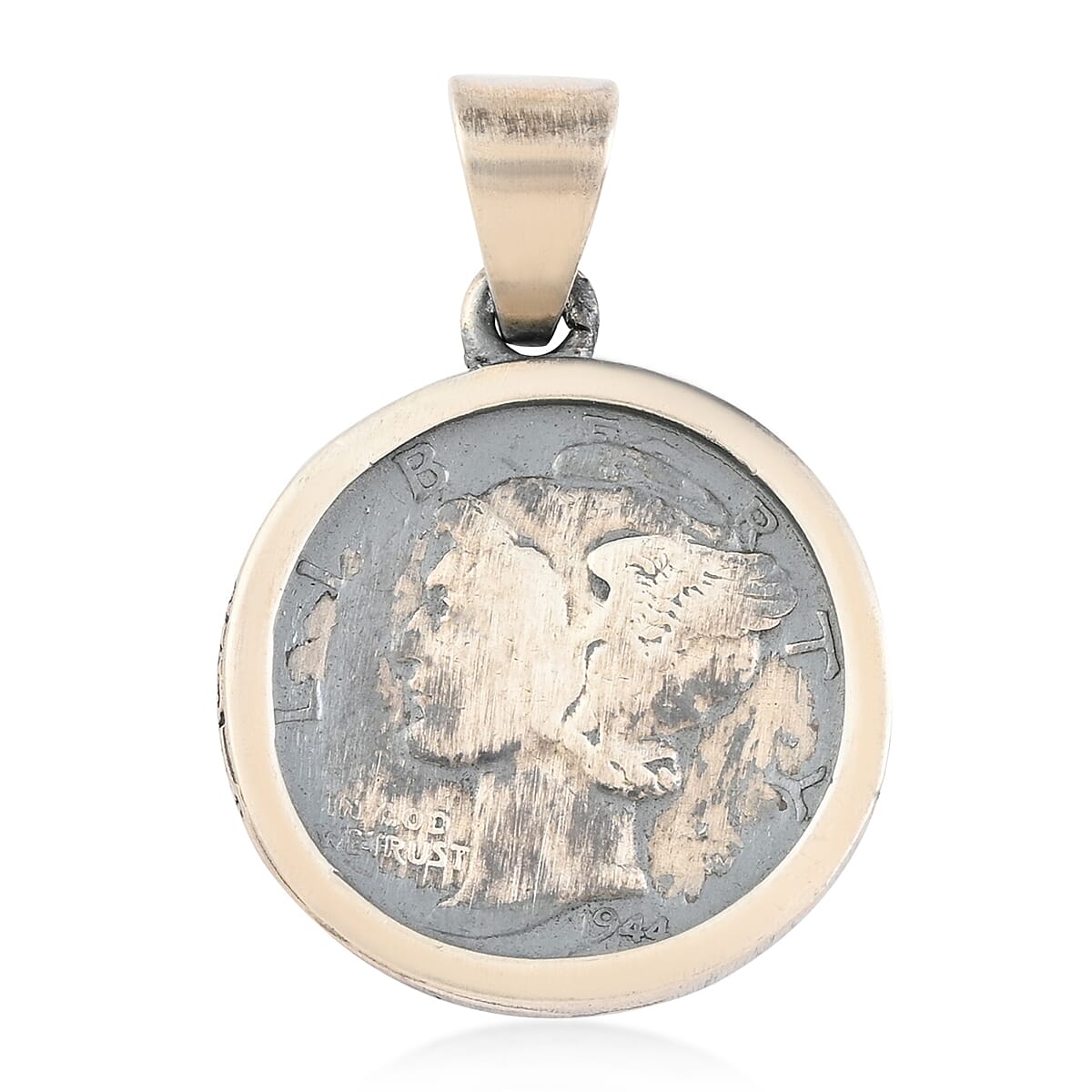 SUMMER DEALS Santa Fe Style Sterling Silver Hermes Coin Pendant without Chain 4.20 Grams
