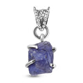 Artisan Crafted Rough Cut Tanzanite Pendant in Sterling Silver 5.75 ctw - Sticky add to cart bar