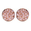 Natural Pink Diamond I3 Stud Earrings in Vermeil Rose Gold Over Sterling Silver 0.25 ctw - Sticky add to cart bar