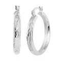 14K Rose Gold Over Sterling Silver Hoop Earrings 2.30 Grams - Sticky add to cart bar
