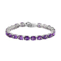 Moroccan Amethyst Tennis Bracelet in Platinum Over Sterling Silver (6.50 In) 13.85 Grams 20.90 ctw - Sticky add to cart bar