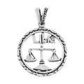 Sterling Silver Libra Zodiac Pendant 3 Grams - Sticky add to cart bar