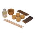 FRAGRANCE GIFT Set (Reed Diffuser, 4 Tea Lights & Incense Holder with 20 Sticks) Fragrance: Jasmine - Sticky add to cart bar