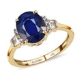 LUXORO 10K Yellow Gold AAA Tanzanian Blue Spinel and Diamond Ring 2.40 ctw - Sticky add to cart bar