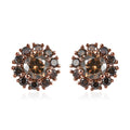 Luxoro 10K Rose Gold Natural Champagne Diamond Stud Earrings 1.00 ctw - Sticky add to cart bar