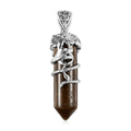 Freshened Tiger Eye Fancy Pendant in Platinum Over Copper 17.75 ctw - Sticky add to cart bar