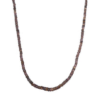 Merelani Color Change Garnet Beaded Necklace 18 Inches in Rhodium Over Sterling Silver 63.70 ctw