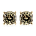ILIANA 18K Yellow Gold AAA Turkizite Solitaire Stud Earrings 3.30 ctw - Sticky add to cart bar