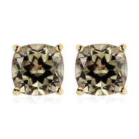 ILIANA 18K Yellow Gold AAA Turkizite Solitaire Stud Earrings 3.30 ctw