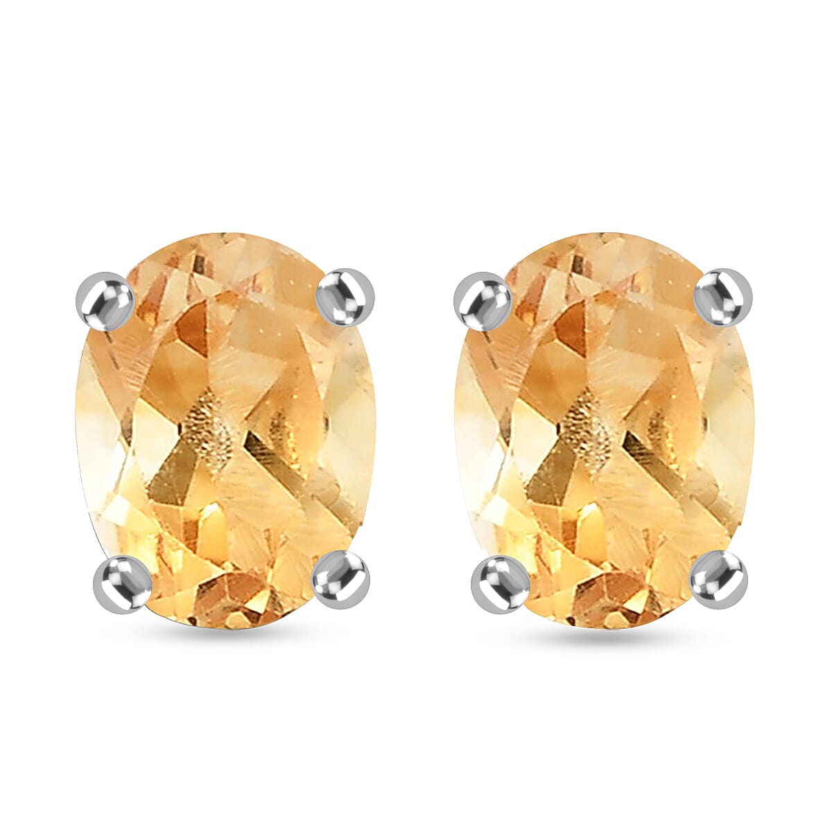 Natural Thai Black Spinel Solitaire Stud Earrings in Sterling Silver 2.00 ctw
