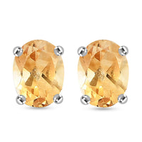Natural Thai Black Spinel Solitaire Stud Earrings in Sterling Silver 2.00 ctw