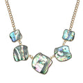 Abalone Shell Necklace 20-22 Inches in Goldtone - Sticky add to cart bar