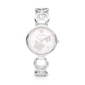 STRADA Austrian Crystal Japanese Movement Butterfly Watch in Silvertone (36.30 g) (8.50 in) 0.05 ctw - Sticky add to cart bar