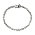 Diamond Cluster Bracelet in Platinum Over Sterling Silver (7.25 In) 8.50 Grams 3.00 ctw - Sticky add to cart bar