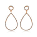 Austrian Crystal Drop Earrings in Goldtone - Sticky add to cart bar