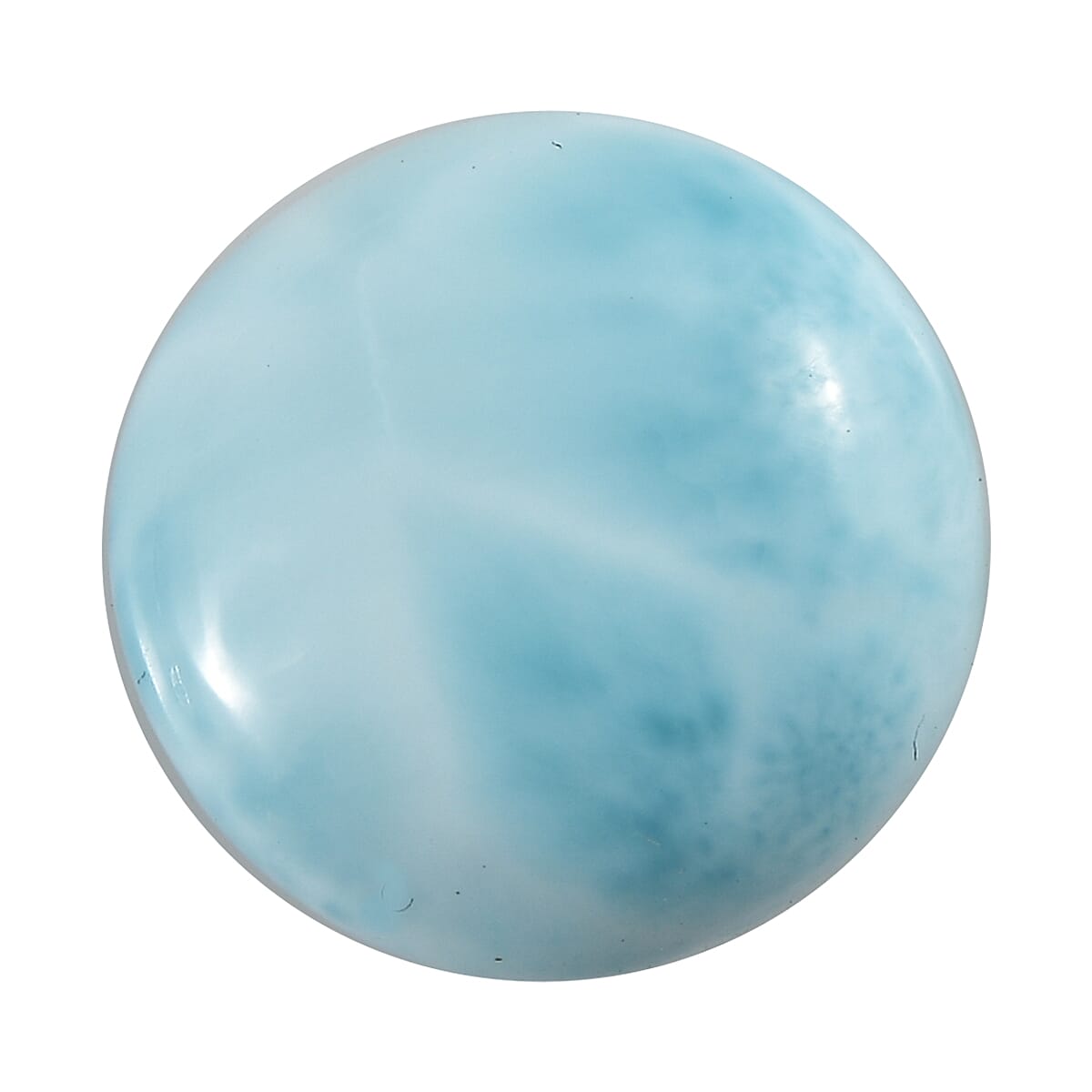 Larimar (Rnd 11 mm) 4.68 ctw Loose Gemstone