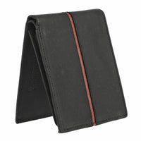 UNION CODE Genuine Leather Bi Fold Men's Wallet (RFID Protected)
