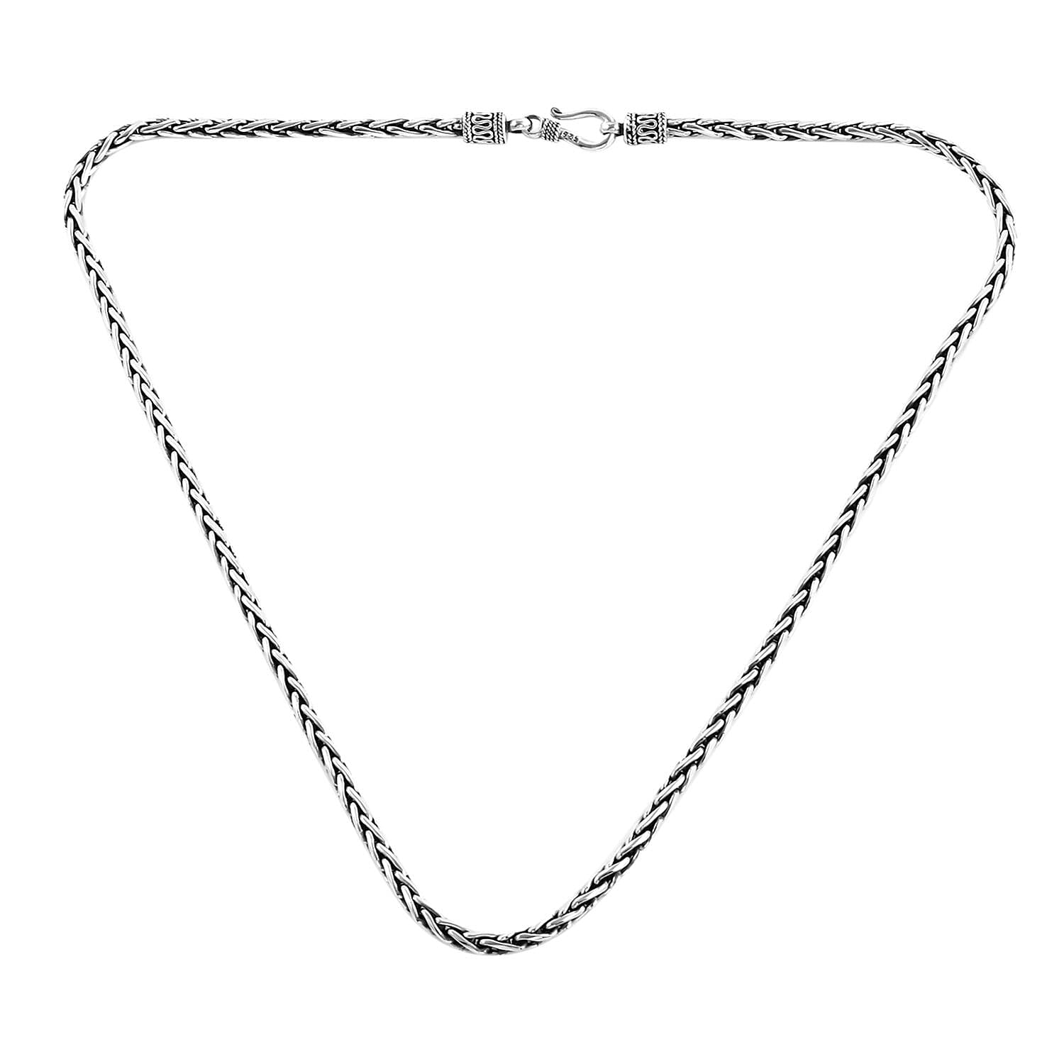 BALI LEGACY Sterling Silver 3mm Padian Chain Necklace 20 Inches 40 Grams