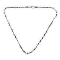 BALI LEGACY Sterling Silver 3mm Padian Chain Necklace 20 Inches 40 Grams