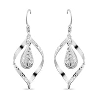 Sterling Silver Dangle Earrings 2.70 Grams