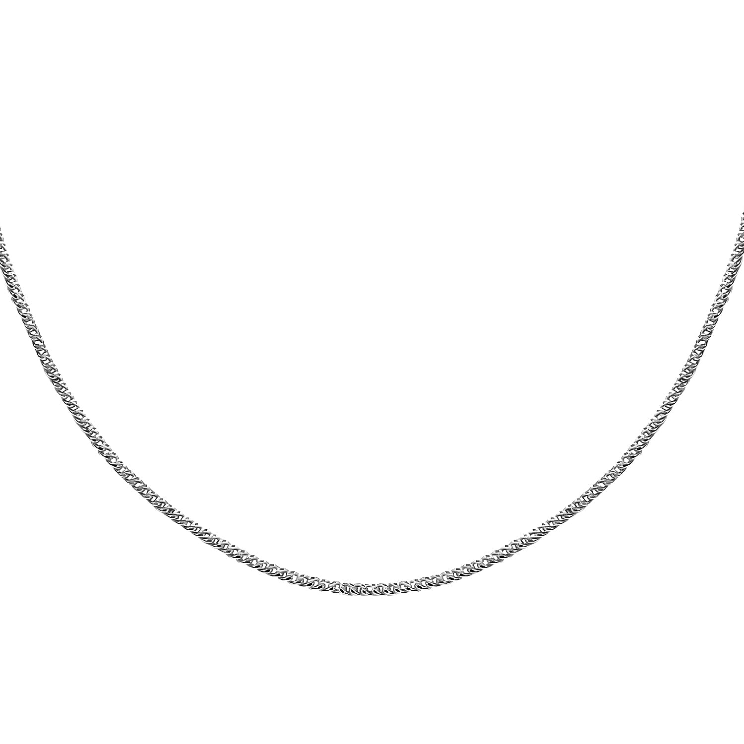 Italian Sterling Silver 1.2mm Curb Chain 20 Inches 2.40 Grams