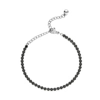 Simulated Yellow Diamond Tennis Bracelet in Stainless Steel (Adjustable) 3.00 ctw