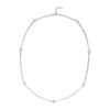 Simulated Diamond in Silvertone