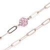Simulated Pink Diamond in Rosetone