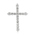 10K White Gold G-H SI Luxuriant Lab Grown Diamond Cross Pendant 1.00 ctw - Sticky add to cart bar