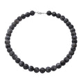 Black Moonstone (D) Beaded Necklace 18 Inches in Sterling Silver 250.00 ctw - Sticky add to cart bar