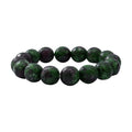 Ruby Zoisite Beaded Stretch Bracelet 150.00 ctw - Sticky add to cart bar