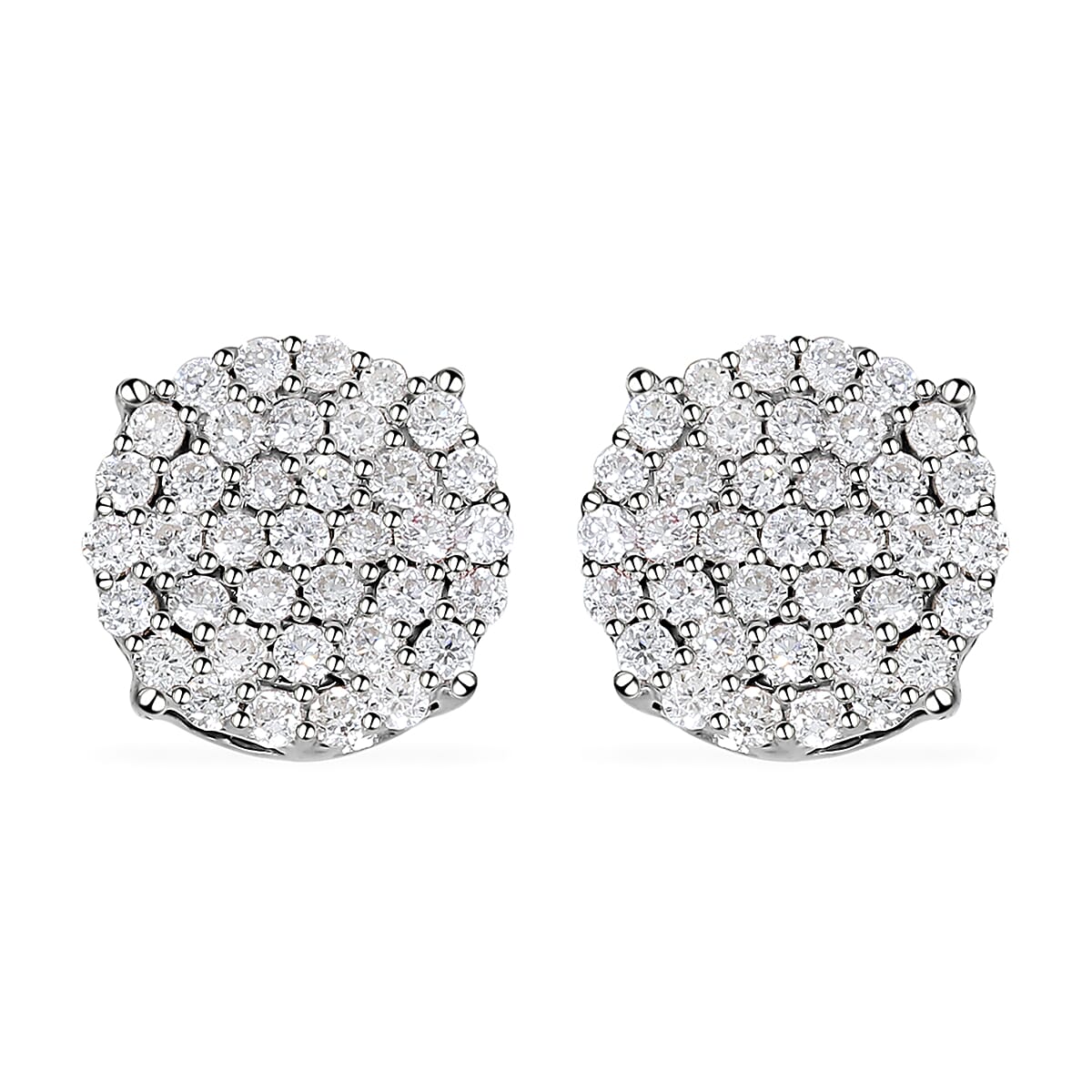 10K White Gold Luxuriant Lab Grown Diamond G-H, SI Stud Earrings 0.33 ctw