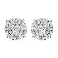 10K White Gold Luxuriant Lab Grown Diamond G-H, SI Stud Earrings 0.33 ctw