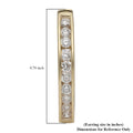 10K Yellow Gold G-H SI Lab Grown Diamond Hoop Earrings 1.00 ctw - Sticky add to cart bar