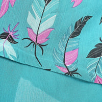 TAMSY, 100% RAYON, TOP, SIZE-ONE SIZE MISSY, COLOR- TURQ