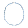 Mangoro Aquamarine 300.00 ctw Beaded Necklace Rhodium Plated Sterling Silver, Silver bead Necklace, Unique Birthday Gifts For Women - Sticky add to cart bar
