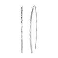 Sterling Silver Threader Open Hoop Earrings 1.90 Grams - Sticky add to cart bar