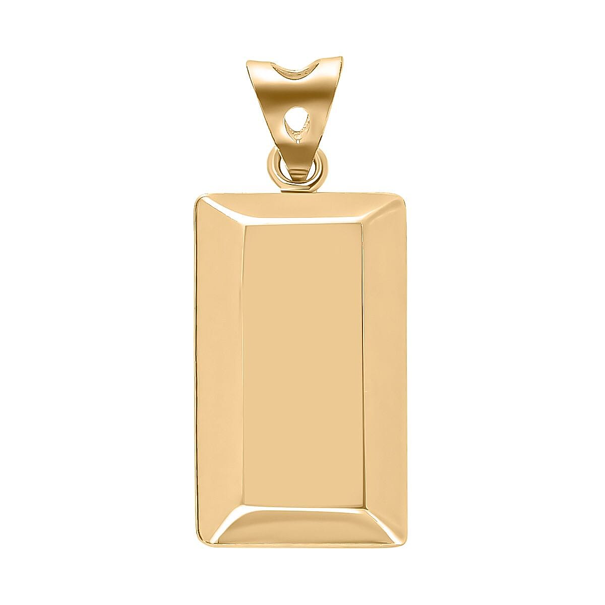 Electroforming Gold Collection 18K Yellow Gold Bar Pendant