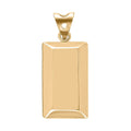 Electroforming Gold Collection 18K Yellow Gold Bar Pendant - Sticky add to cart bar