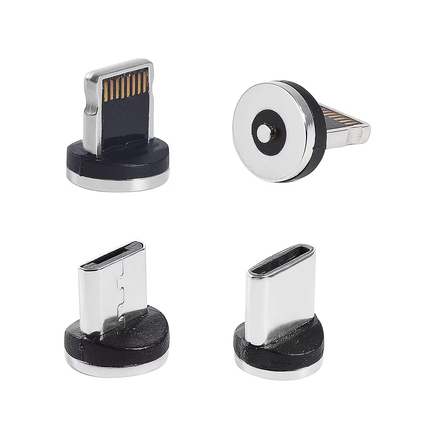 Blue 3 in 1 Magnetic USB Cable with Flowing LED Light (78.74")